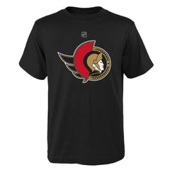 NHL Ottawa Senators Youth Primary Logo T-Shirt - Black