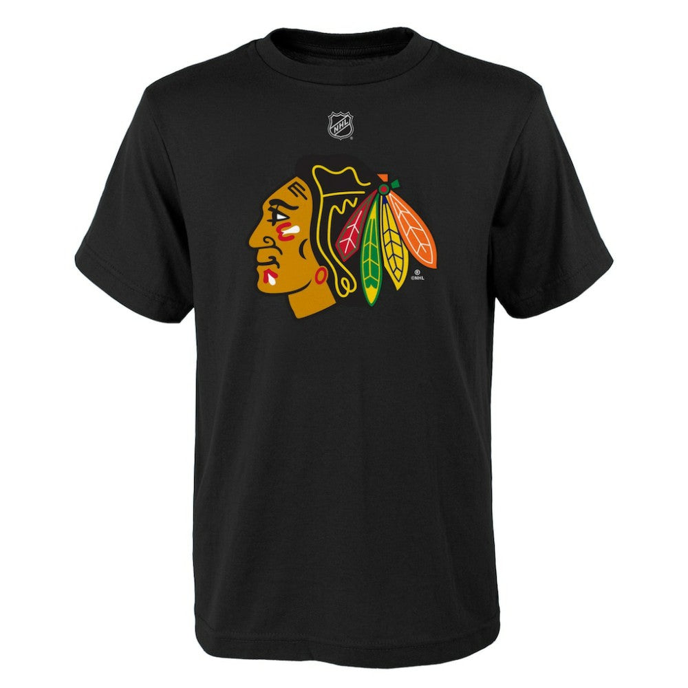NHL Chicago Blackhawks Youth Primary Logo T-Shirt - Black