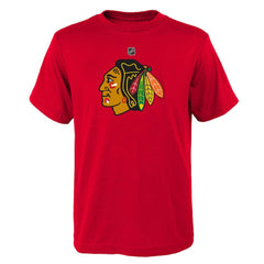 NHL Chicago Blackhawks Youth Primary Logo T-Shirt - Red