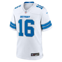 Jared Goff Detroit Lions Game Jersey White
