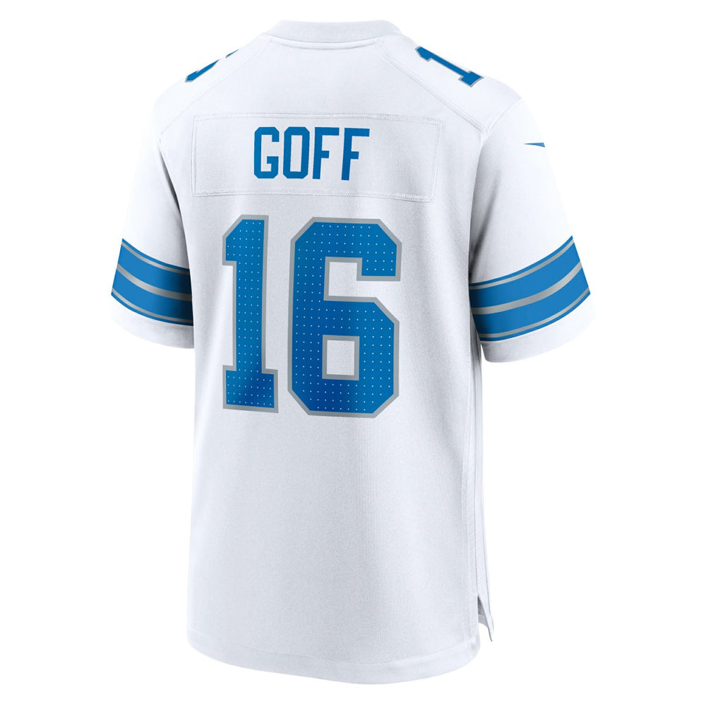 Jared Goff Detroit Lions Game Jersey White