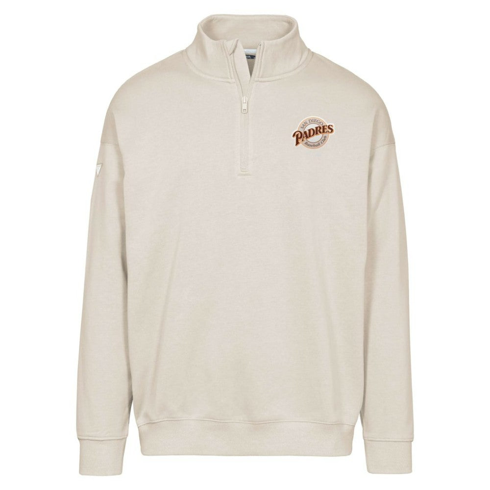 San Diego Padres Levelwear Murray Core Logo Quarter-Zip Pullover Top - Khaki Pullover
