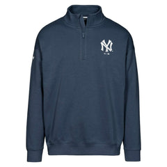 New York Yankees Levelwear Murray Core Logo Quarter-Zip Pullover Top - Navy Pullover
