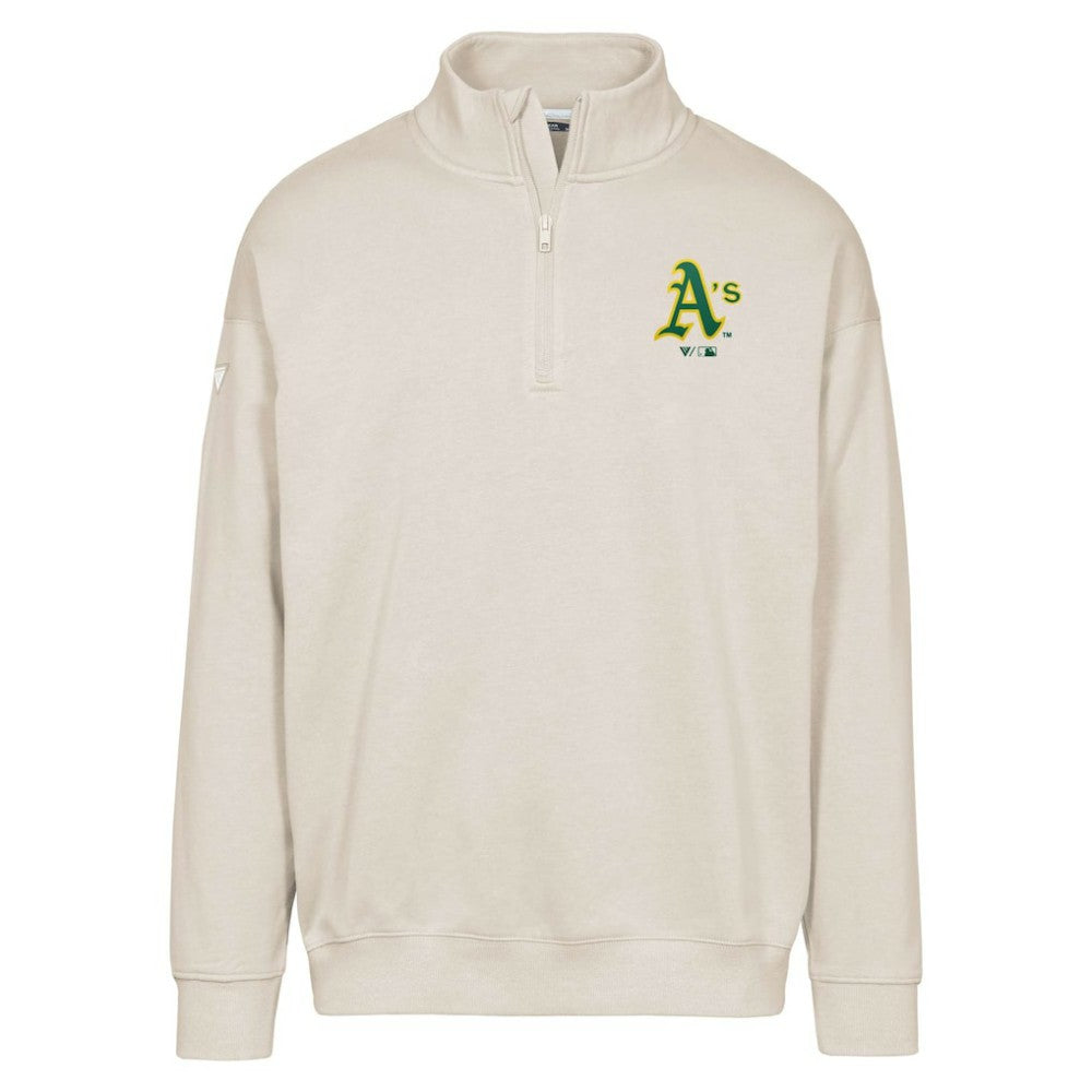 Athletics Levelwear Murray Core Logo Quarter-Zip Pullover Top - Khaki Pullover