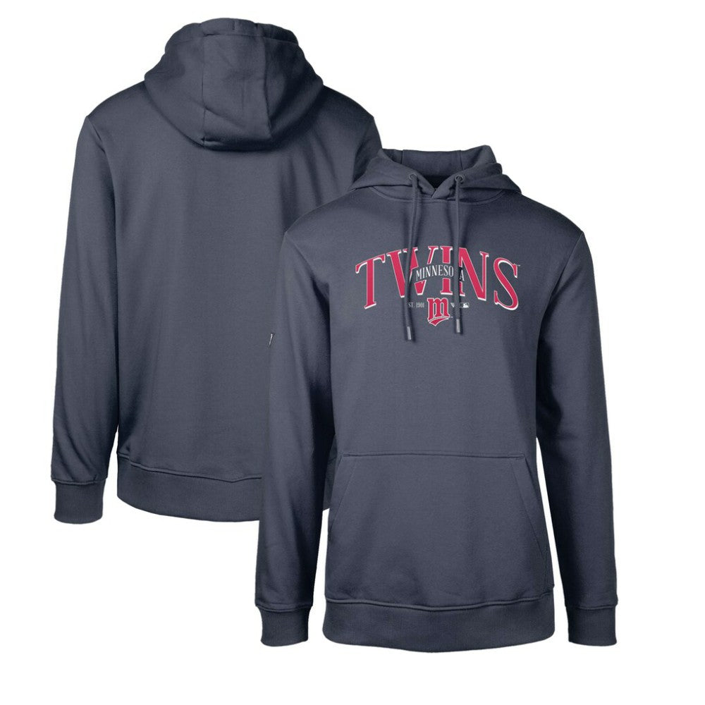 Minnesota Twins Levelwear Cooperstown Collection Podium Retro Spellout Pullover Hoodie - Navy Hoodies