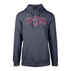 Minnesota Twins Levelwear Cooperstown Collection Podium Retro Spellout Pullover Hoodie - Navy Hoodies