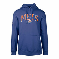 New York Mets Levelwear Cooperstown Collection Podium Retro Spellout Pullover Hoodie - Royal Hoodies