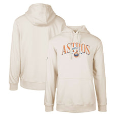 Houston Astros Levelwear Cooperstown Collection Podium Retro Spellout Pullover Hoodie - Khaki Hoodies