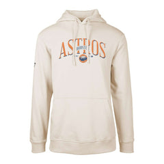 Houston Astros Levelwear Cooperstown Collection Podium Retro Spellout Pullover Hoodie - Khaki Hoodies