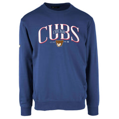 Chicago Cubs Levelwear Zane Cooperstown Collection Retro Spellout Pullover Sweatshirt - Royal Pullover
