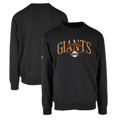 San Francisco Giants Levelwear Zane Cooperstown Collection Retro Spellout Pullover Sweatshirt - Black Pullover