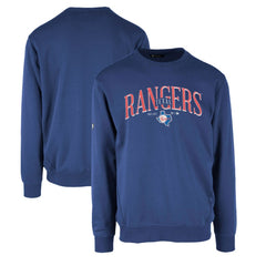 Texas Rangers Levelwear Zane Cooperstown Collection Retro Spellout Pullover Sweatshirt - Royal Pullover