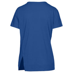Texas Rangers Levelwear Women's Influx Cooperstown Core Logo T-Shirt - Royal T-shirts