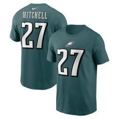 Quinyon Mitchell Philadelphia Eagles Name & Number T-Shirt Green