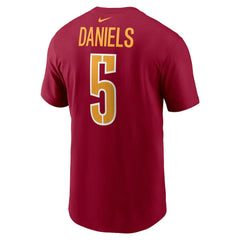 Jayden Daniels Washington Commanders Name & Number T-Shirt Burgundy