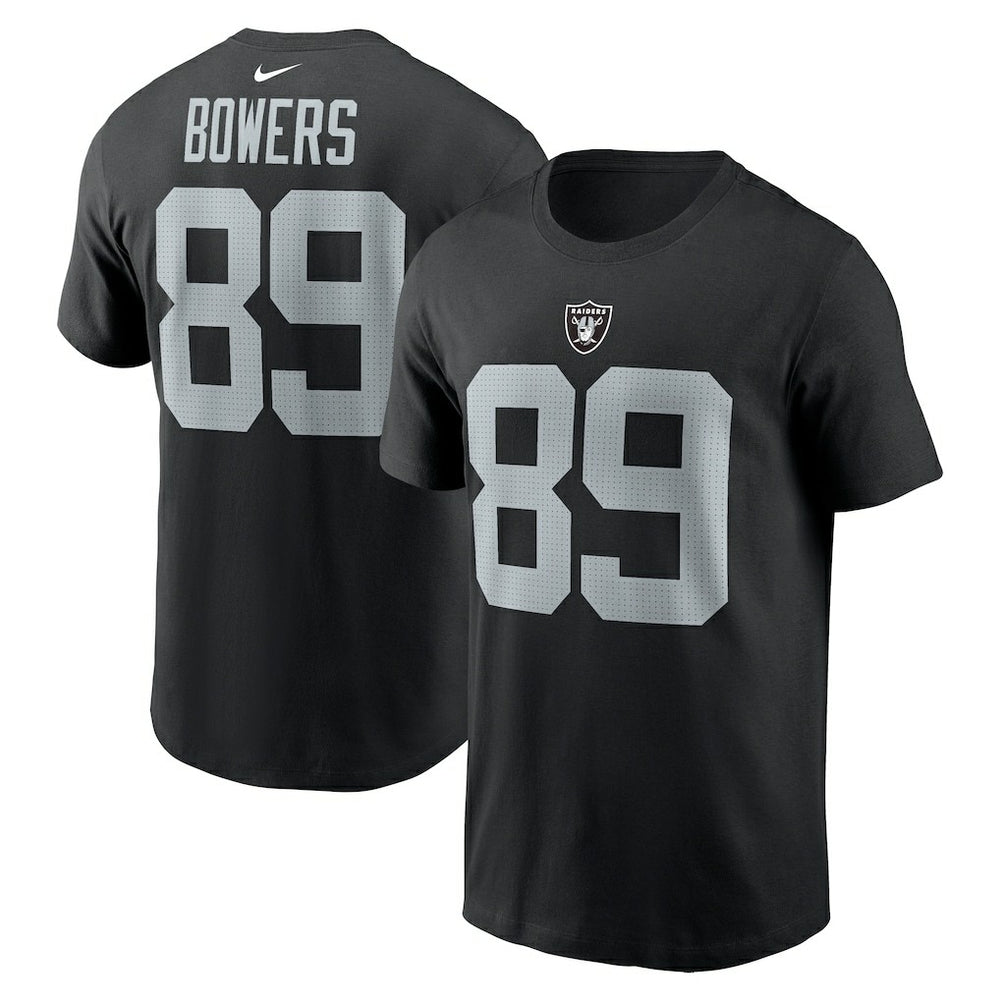 Brock Bowers Las Vegas Raiders Name & Number T-Shirt Black