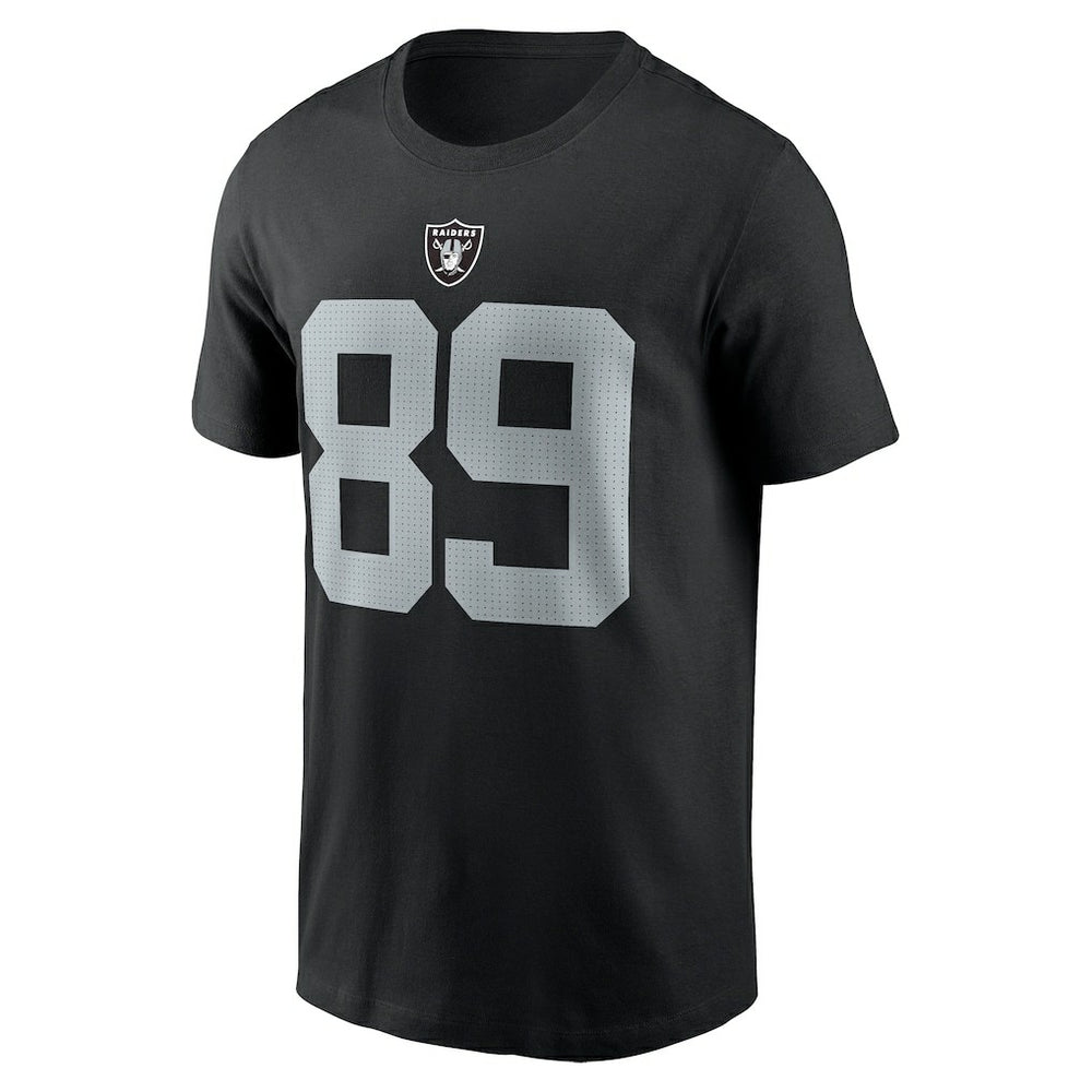 Brock Bowers Las Vegas Raiders Name & Number T-Shirt Black
