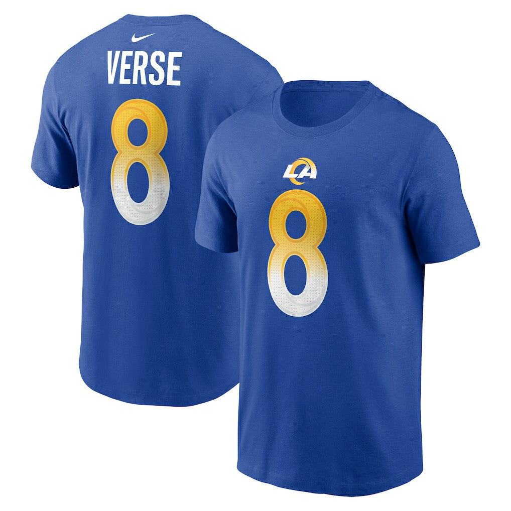 Jared Verse Los Angeles Rams Name & Number T-Shirt Royal
