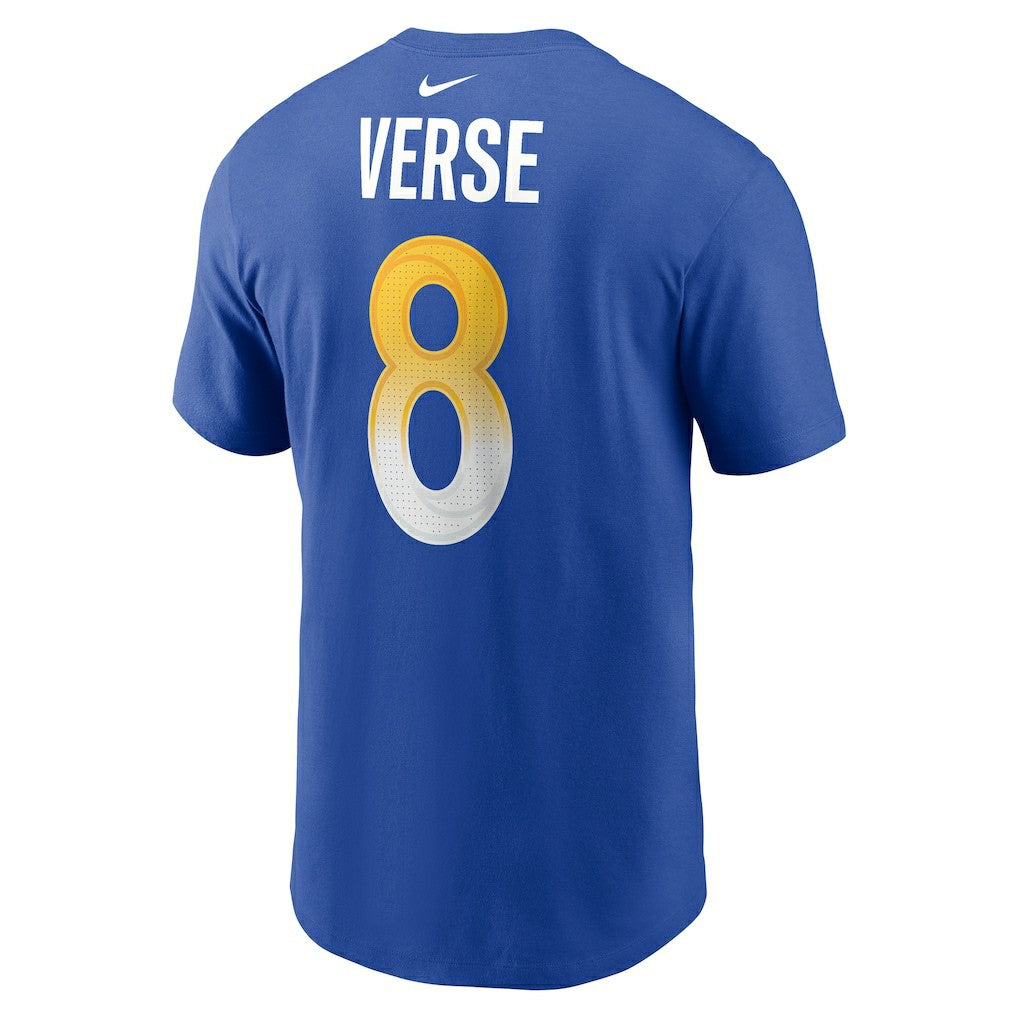 Jared Verse Los Angeles Rams Name & Number T-Shirt Royal