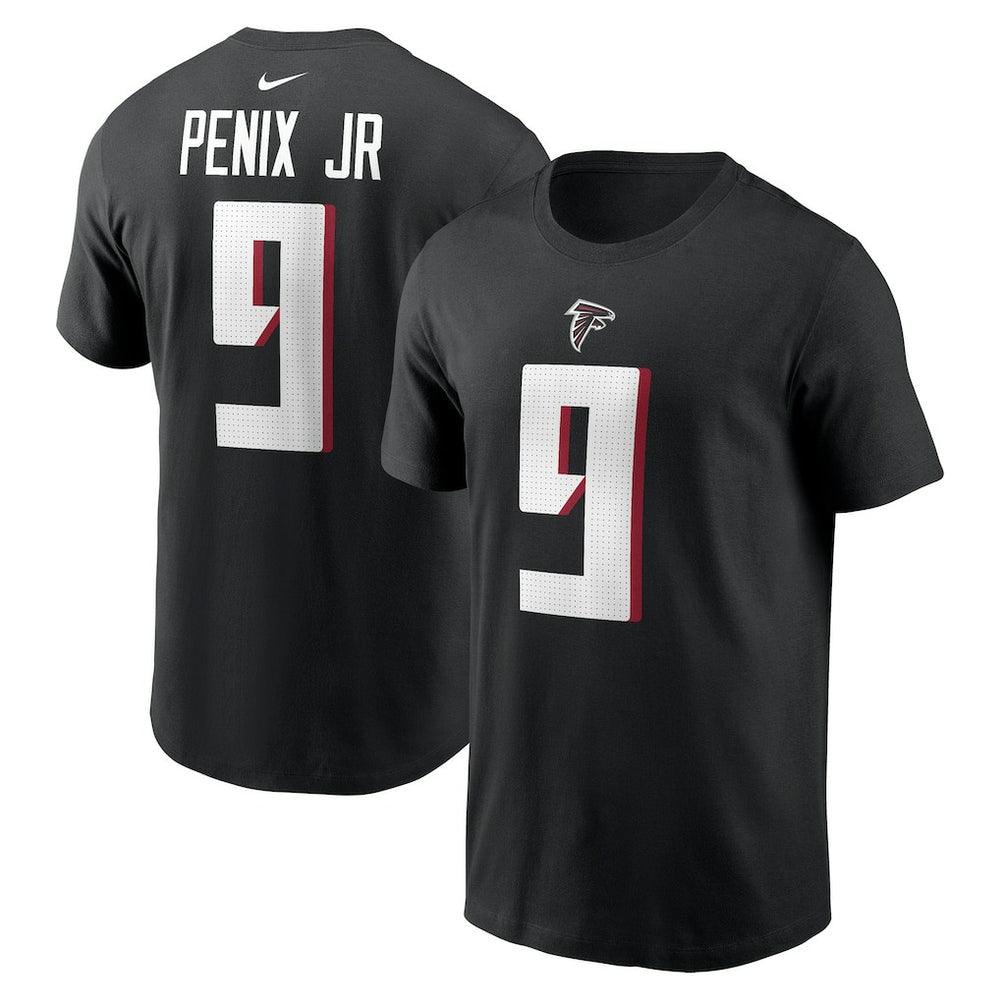 Michael Penix Jr. Atlanta Falcons Name & Number T-Shirt Black