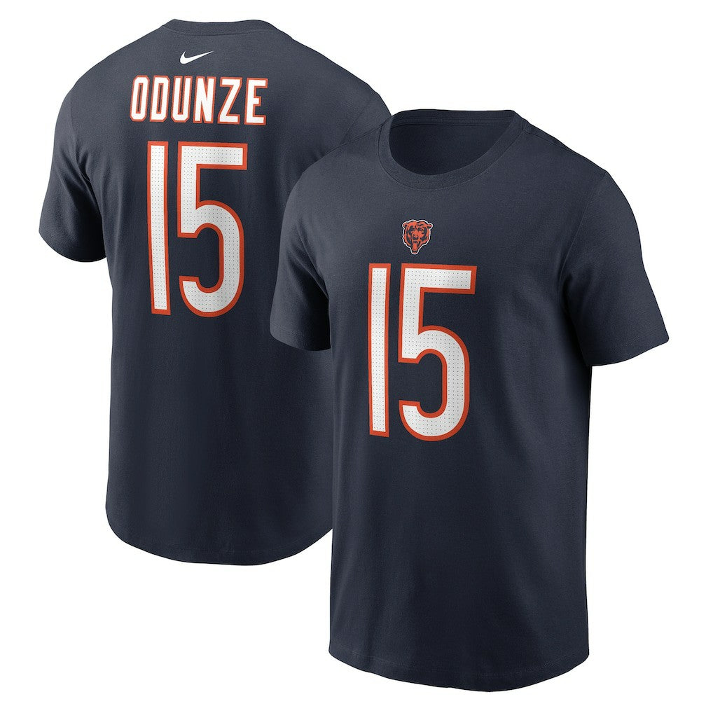 Rome Odunze Chicago Bears Name & Number T-Shirt Navy