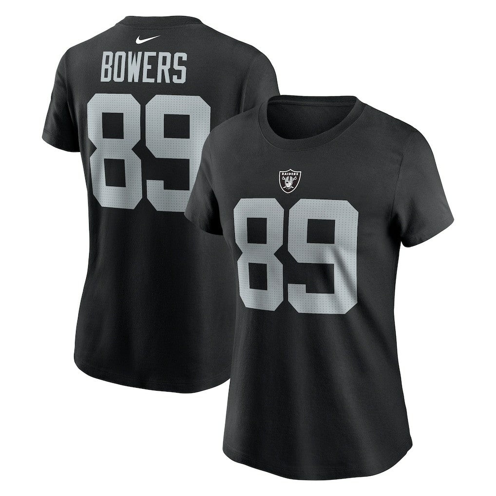 Brock Bowers Las Vegas Raiders Women's Player Name & Number T-Shirt Black