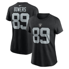 Brock Bowers Las Vegas Raiders Women's Player Name & Number T-Shirt Black