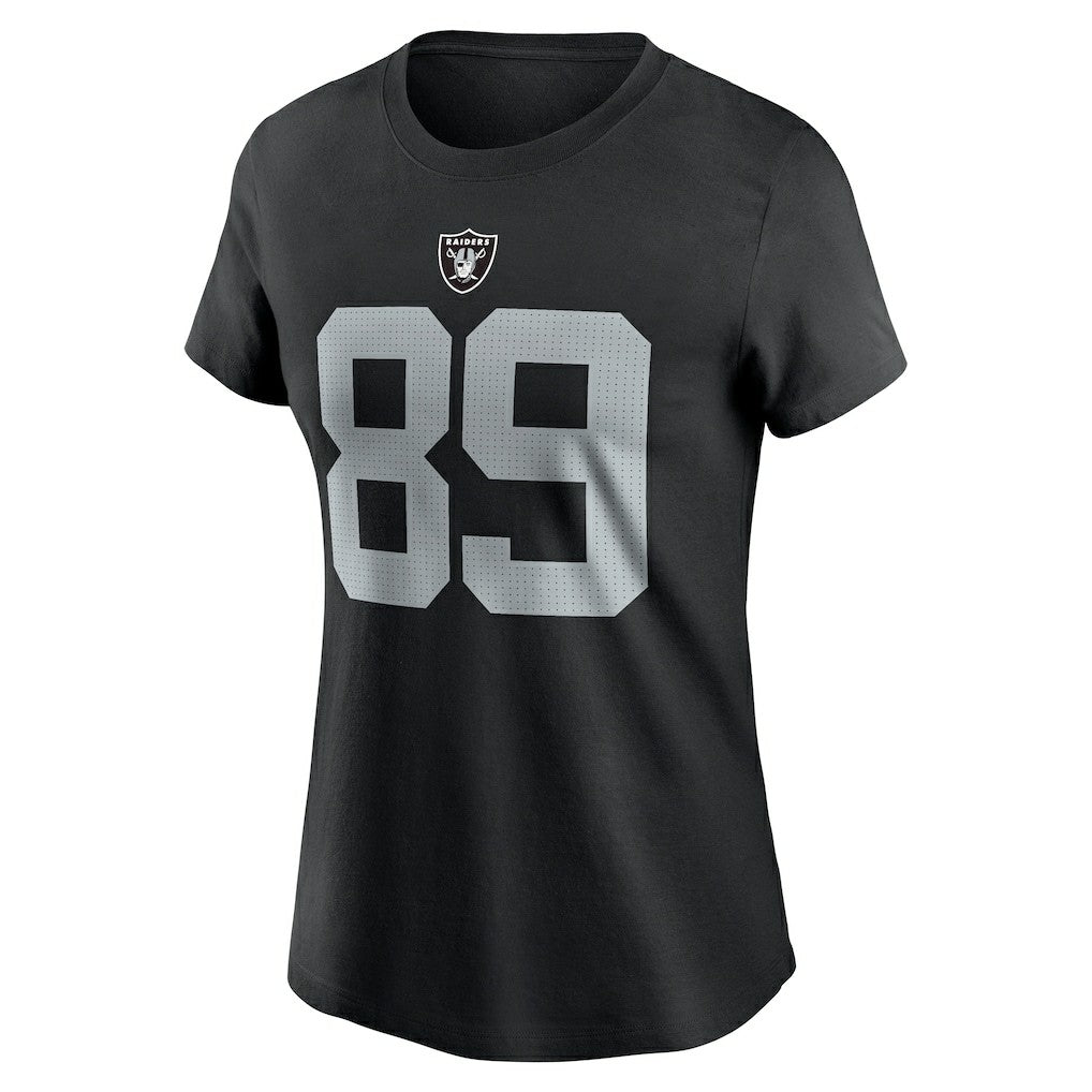 Brock Bowers Las Vegas Raiders Women's Player Name & Number T-Shirt Black