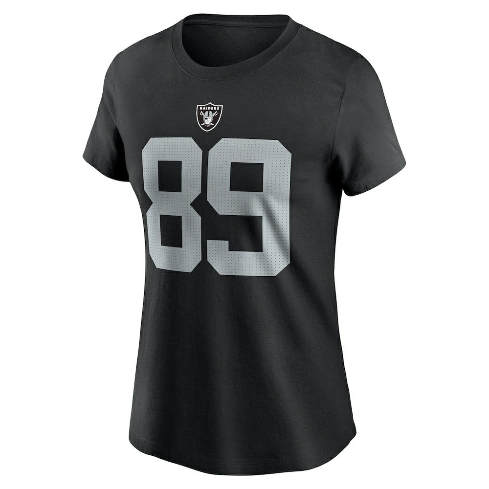 Brock Bowers Las Vegas Raiders Women's Player Name & Number T-Shirt Black