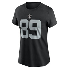 Brock Bowers Las Vegas Raiders Women's Player Name & Number T-Shirt Black