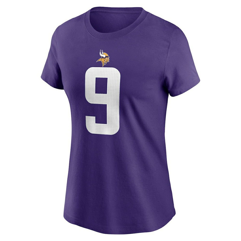 J.J. McCarthy Minnesota Vikings Women's Name & Number T-Shirt Purple