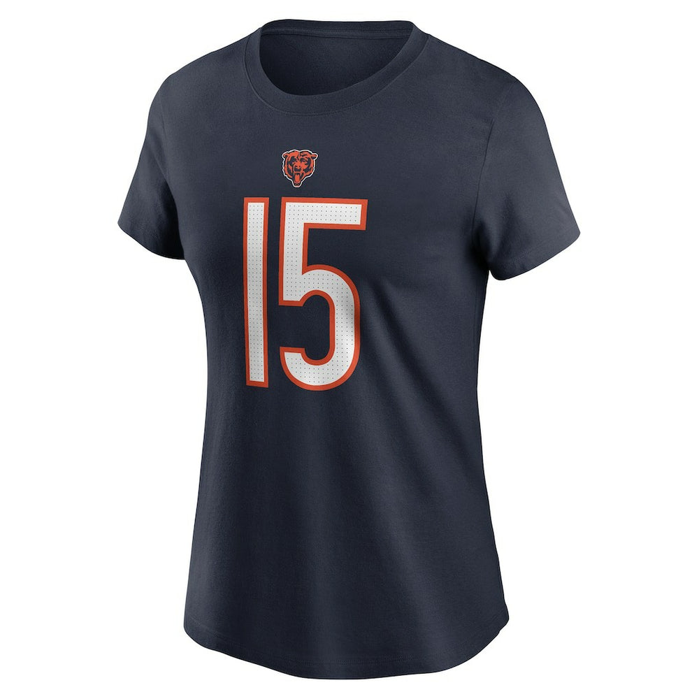 Rome Odunze Chicago Bears Women's Name & Number T-Shirt Navy