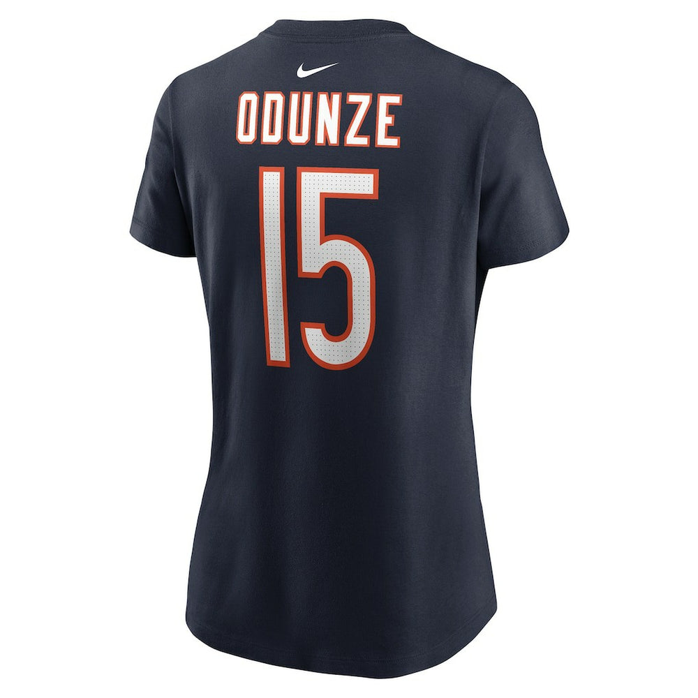 Rome Odunze Chicago Bears Women's Name & Number T-Shirt Navy