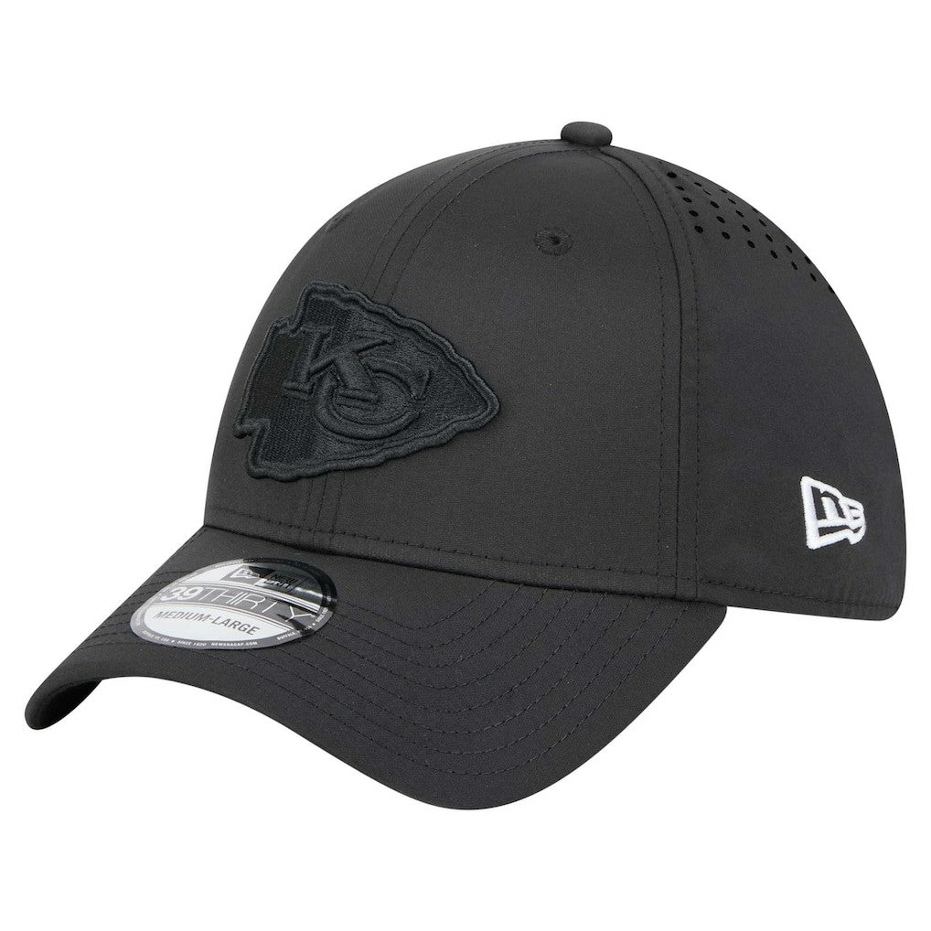 Kansas City Chiefs New Era Hydro 39THIRTY Flex Hat Black