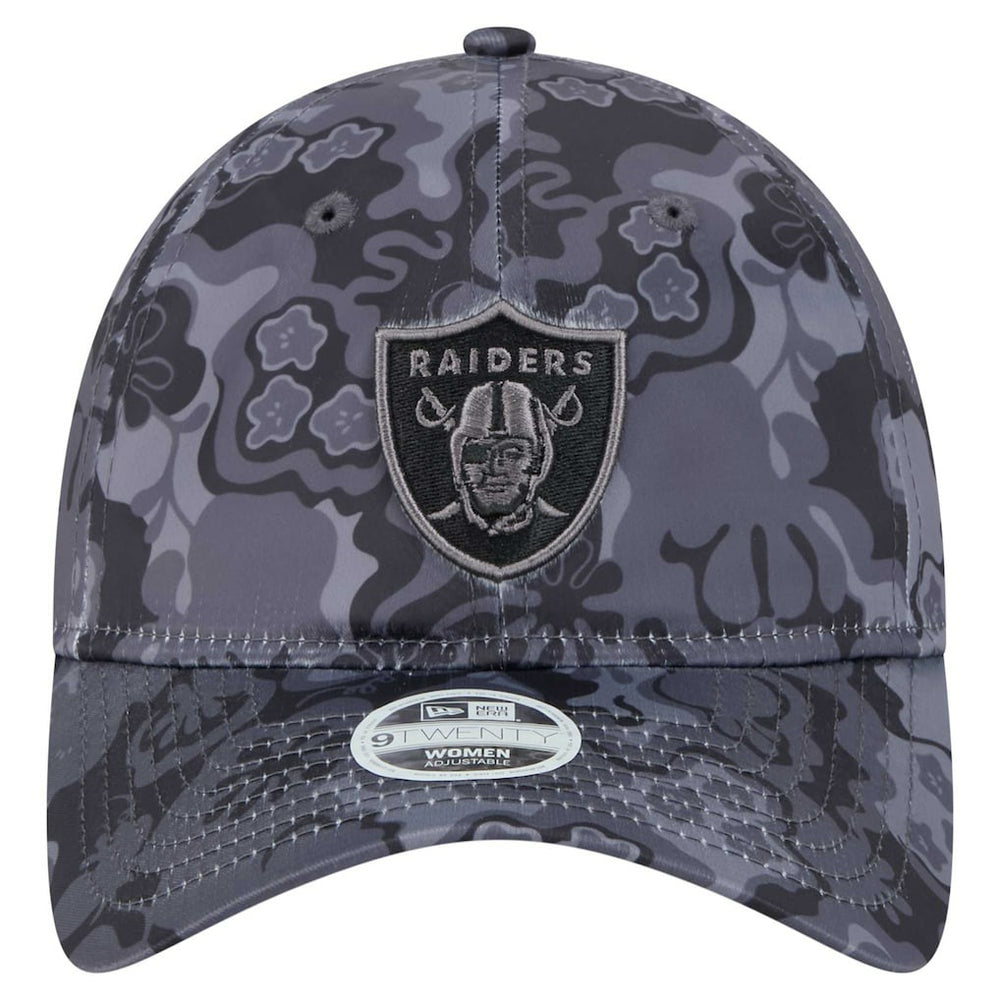 Las Vegas Raiders New Era Women's Trippy 9TWENTY Adjustable Hat Black