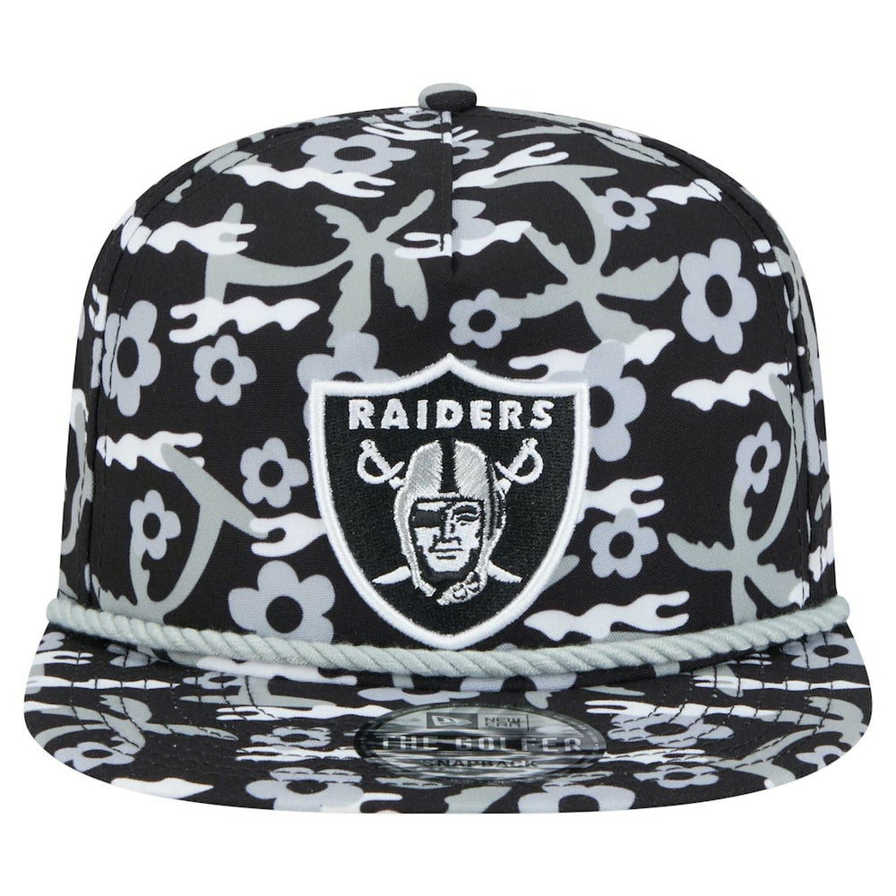 Las Vegas Raiders New Era Wakey Wakey Golfer Snapback Hat Black