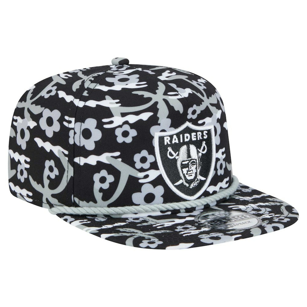 Las Vegas Raiders New Era Wakey Wakey Golfer Snapback Hat Black