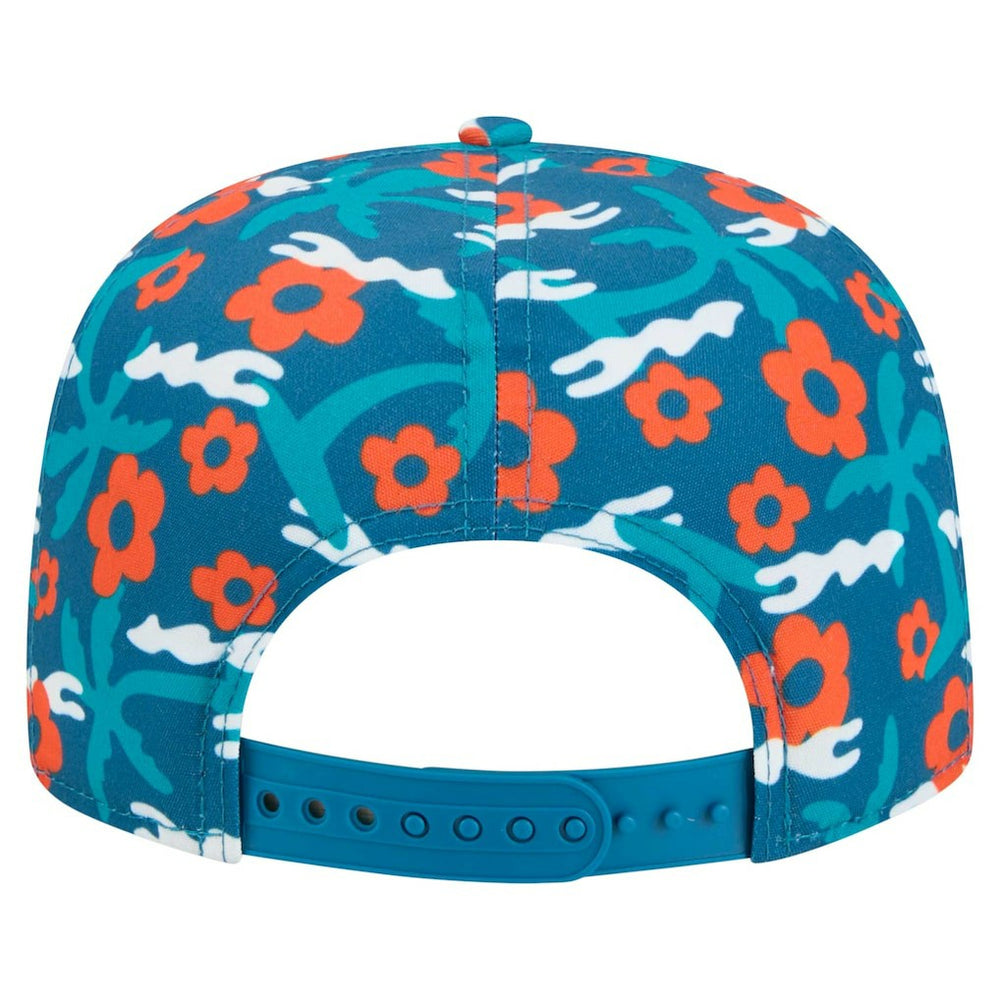 Miami Dolphins New Era Wakey Wakey Golfer Snapback Hat Aqua