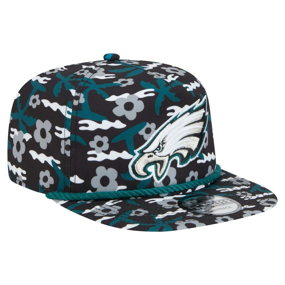 Philadelphia Eagles New Era Wakey Wakey Golfer Snapback Hat Black