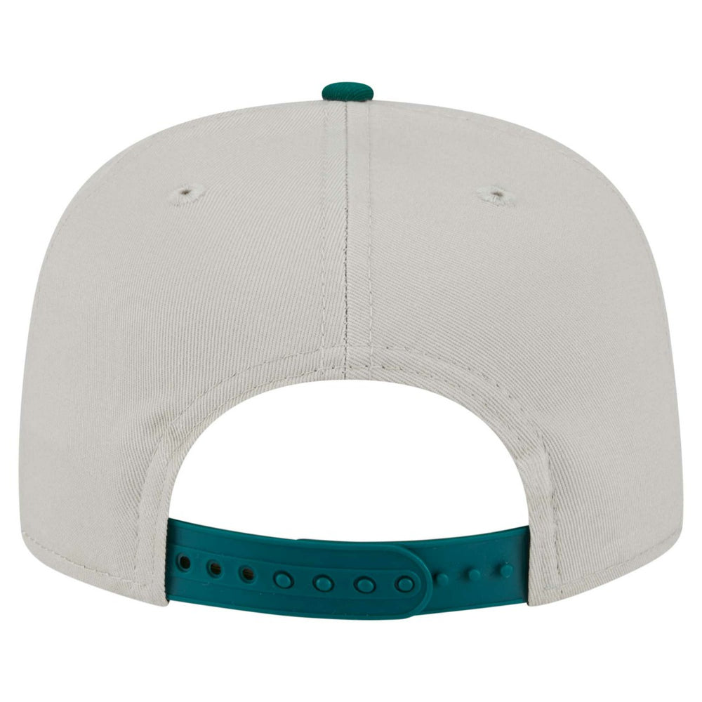 New York Jets New Era Athletic Golfer Snapback Hat Stone/Green