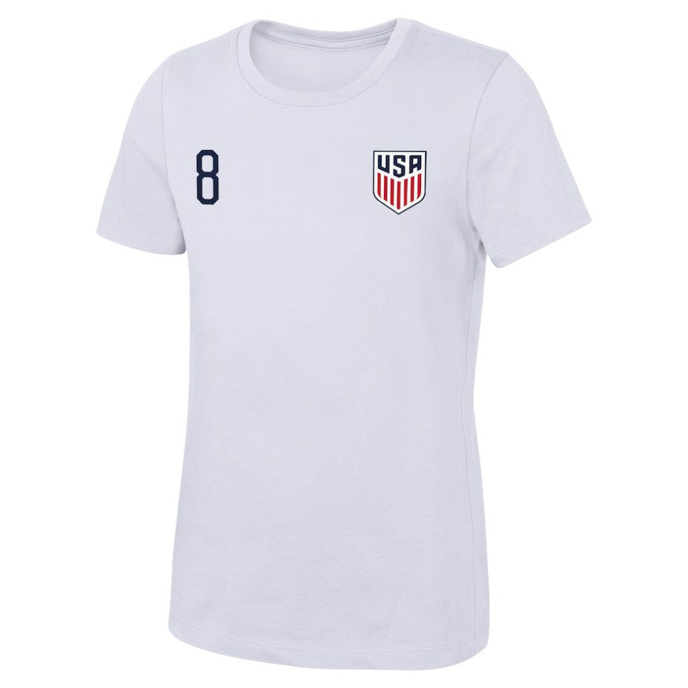 Weston McKennie USMNT Women's Name & Number T-Shirt White