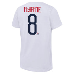 Weston McKennie USMNT Women's Name & Number T-Shirt White