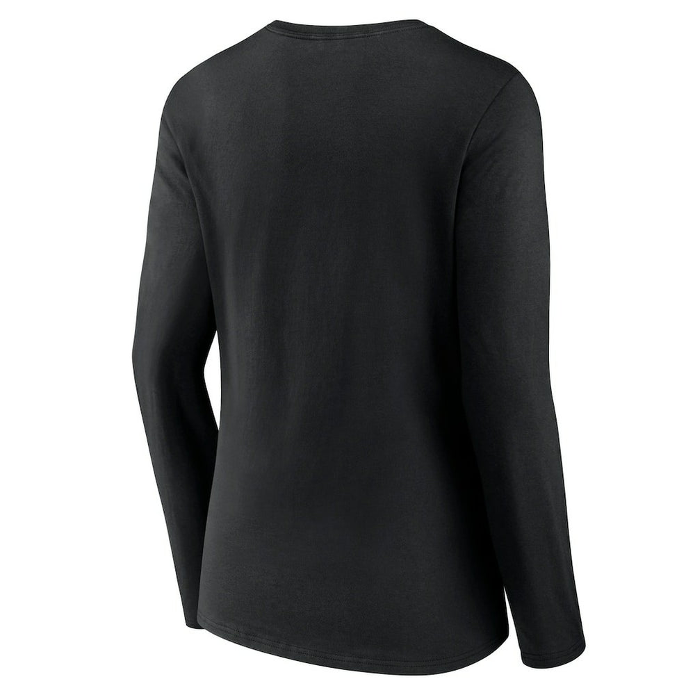 New York Jets Women's Victory Arch Long Sleeve V-Neck T-Shirt Black