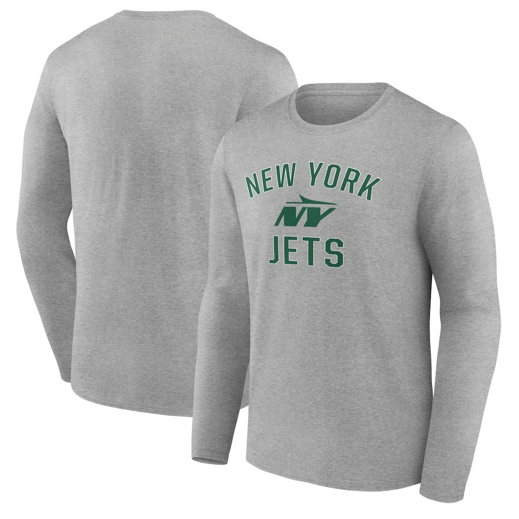 New York Jets Victory Arch Long Sleeve T-Shirt Gray