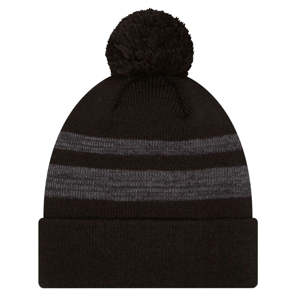 New York Jets New Era Black Dispatch Cuffed Knit Hat with Pom