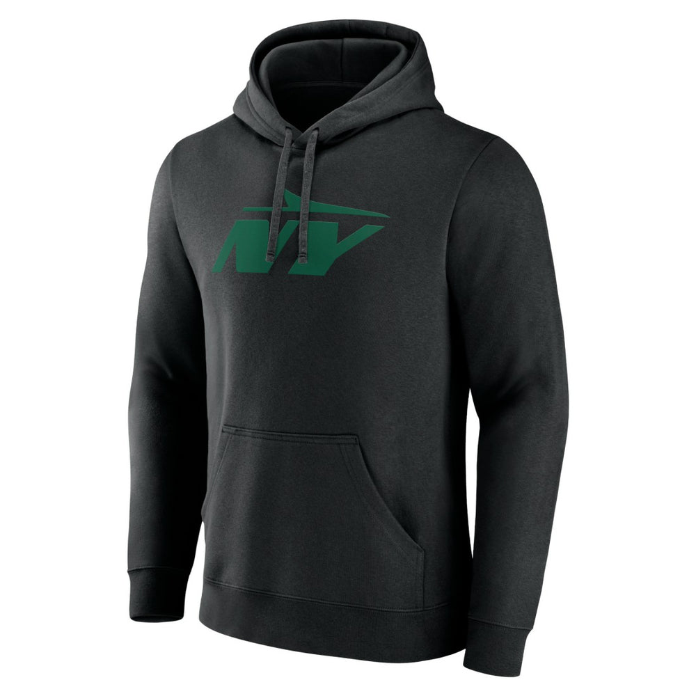 New York Jets Secondary Logo Pullover Hoodie Black