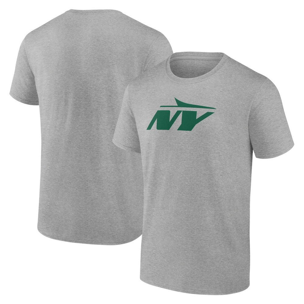 New York Jets Secondary Logo Lightweight T-Shirt Heather Gray