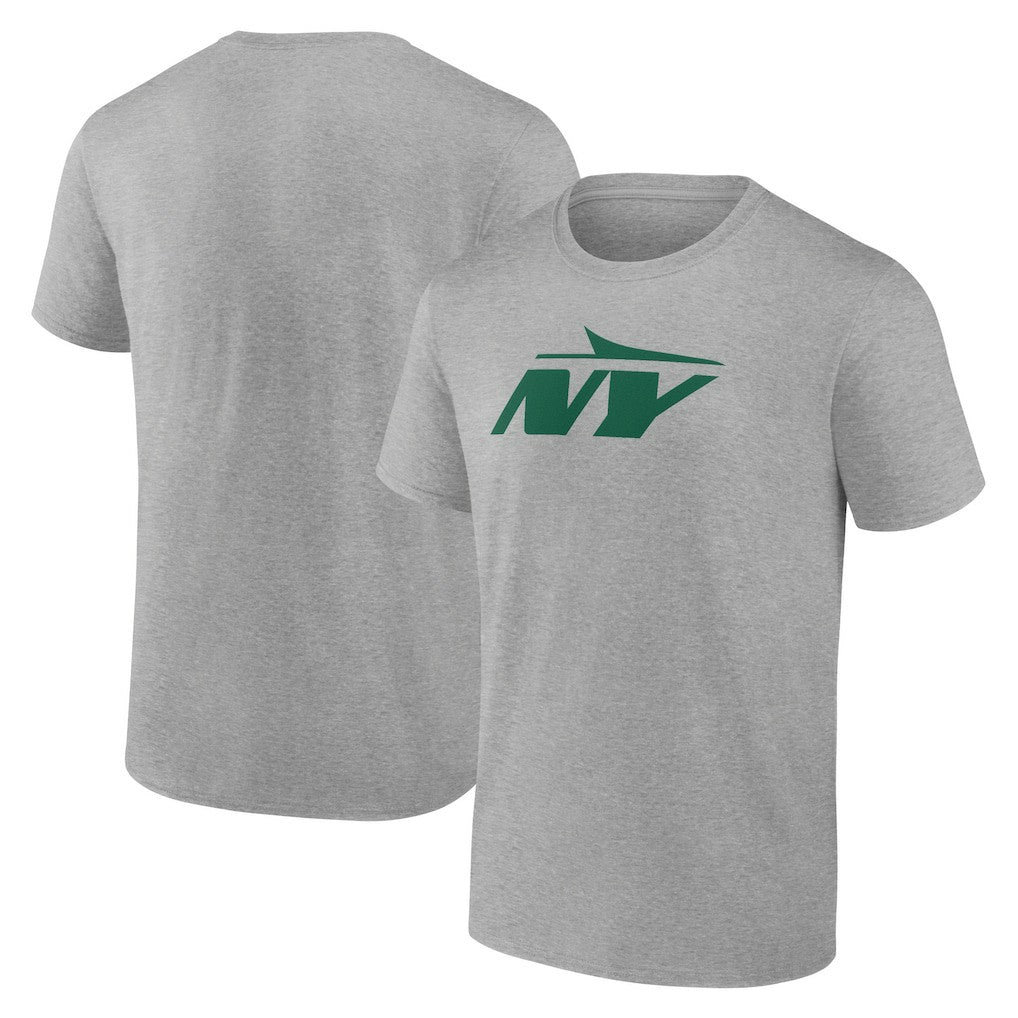 New York Jets Secondary Logo Lightweight T-Shirt Heather Gray