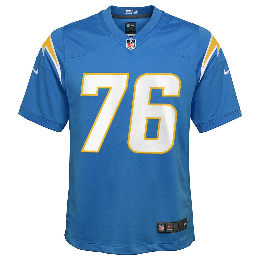 Joe Alt Los Angeles Chargers Youth Game Jersey Powder Blue