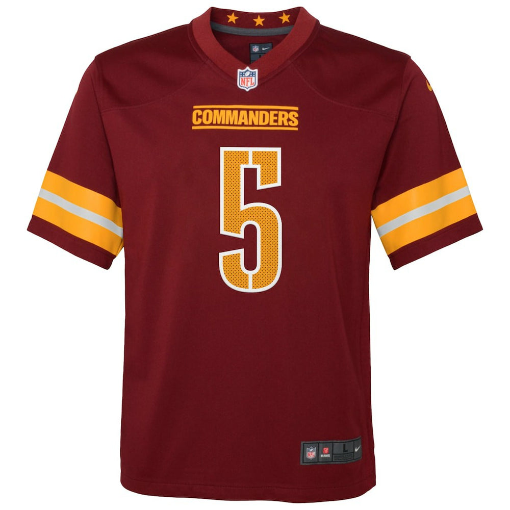 Jayden Daniels Washington Commanders Youth Game Jersey Burgundy